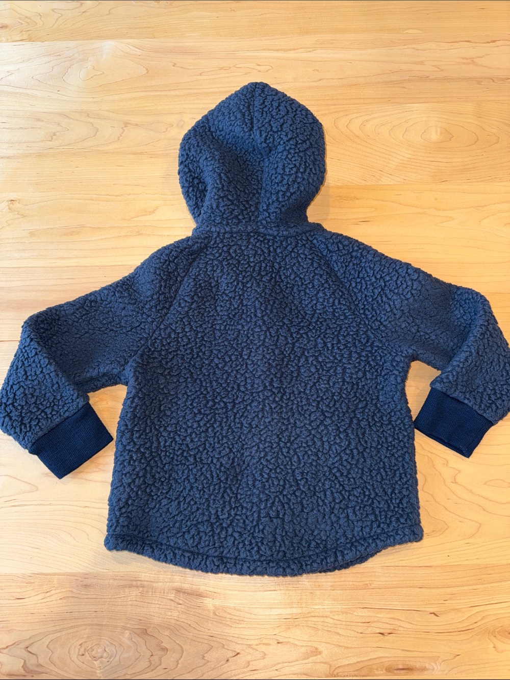 Patagonia Toddler Retro Pile Snap Jacket Navy Blue with Red Trim size 4T - Picture 6 of 9